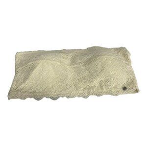 Lucky Brand Womens Lace Bandeau Tube Top L Off-White Nylon/Spandex